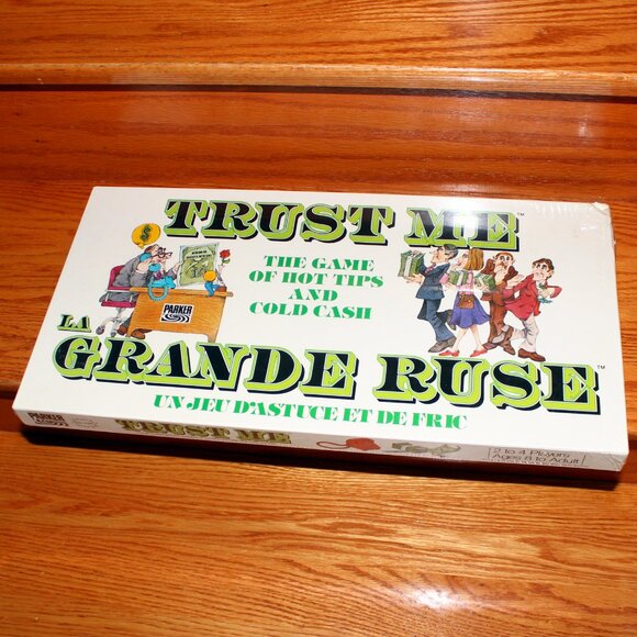 sealed 1981 vintage TRUST ME Hot Tips & Cold Cash Board Game Parker Brothers - Picture 1 of 9